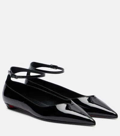 Christian Louboutin Women Erozeena Patent Leather Ballets In Black