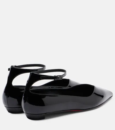 Christian Louboutin Women Erozeena Patent Leather Ballets In Black