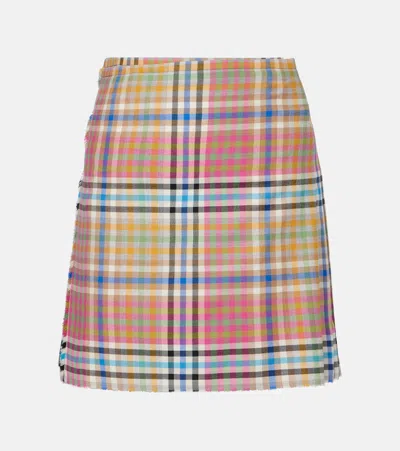 Vivienne Westwood Mini Kilt Heather Check 44 Women In Multi