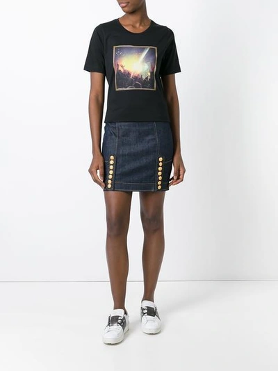 Shop Dsquared2 Livery Denim Mini Skirt