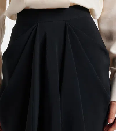 Givenchy Draped Midi Skirt In Black