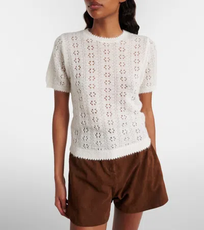 Doen Dôen Monica Alpaca And Wool-blend Sweater In White