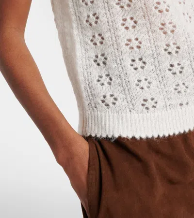 Doen Dôen Monica Alpaca And Wool-blend Sweater In White