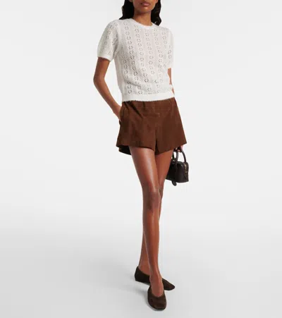 Doen Dôen Monica Alpaca And Wool-blend Sweater In White