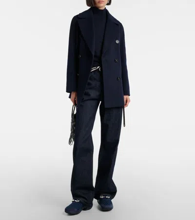 Roger Vivier Viv Crystal Buckle Slip-on Sneaker In Blue