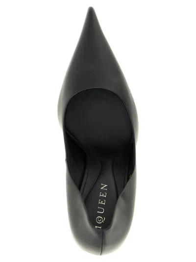 Alexander Mcqueen Leather Pumps Black In Black