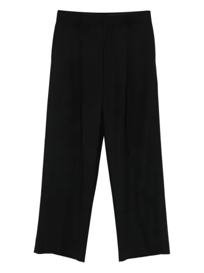 Ea7 Emporio Armani Wool Trousers In Black