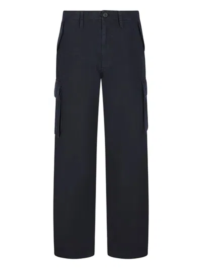 Burberry Cyrus Cargo Trousers Multiple Pocket Design In Blue