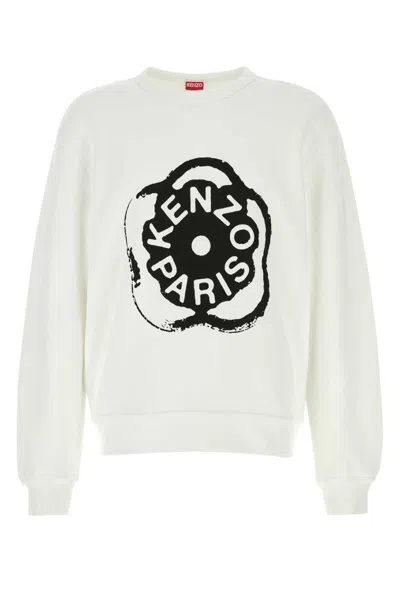 Kenzo Men Boke Flower 2.0 Cotton Sweatshirt In White