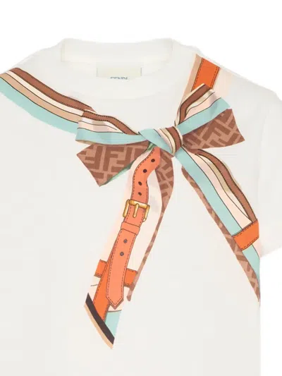 Fendi Graphic T-shirt In White