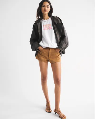 Abercrombie & Fitch Oversized Fleetwood Mac Graphic Tee In White