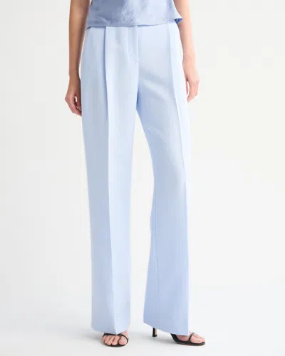 Abercrombie & Fitch A&f Sloane Tailored Wide Leg Pant In Blue