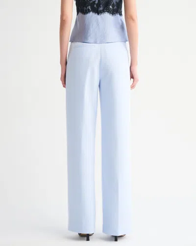 Abercrombie & Fitch A&f Sloane Tailored Wide Leg Pant In Blue
