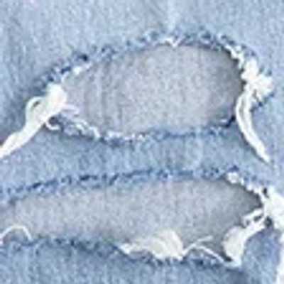 Abercrombie & Fitch Curve Love High Rise 90s Relaxed Cuffed Hem Jean In Blue