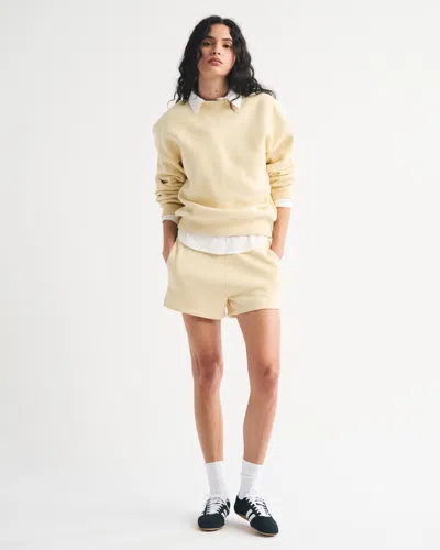 Abercrombie & Fitch Sunday Mockneck Crew In Neutral