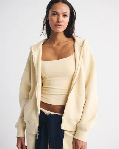 Abercrombie & Fitch Sunday Hooded Full-zip In Neutral