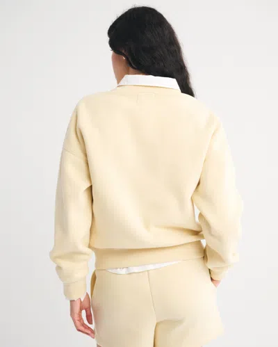 Abercrombie & Fitch Sunday Mockneck Crew In Neutral