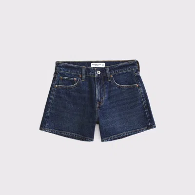 Abercrombie & Fitch Mid Rise A-line Short In Black