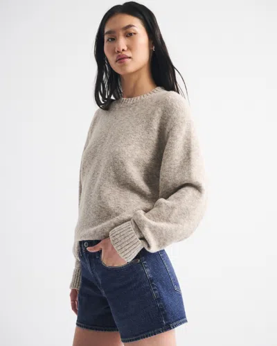 Abercrombie & Fitch Mid Rise A-line Short In Black