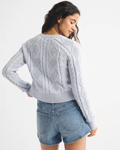 Abercrombie & Fitch High Rise 90s Cutoff Short In Neutral