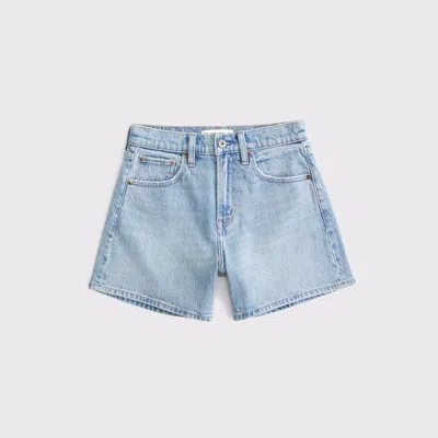 Abercrombie & Fitch High Rise Dad Short In White