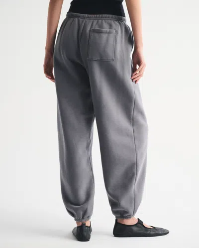 Abercrombie & Fitch High Rise Sunday Baggy Sweatpant In Gray