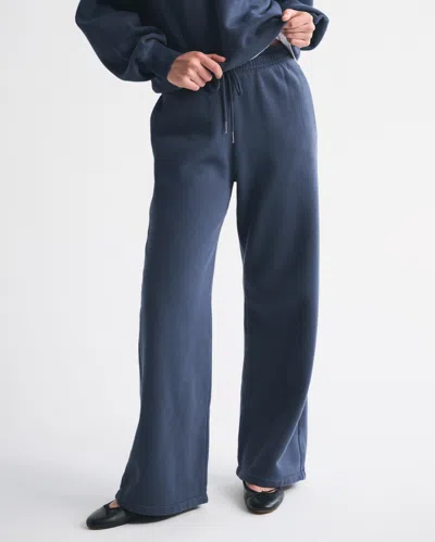 Abercrombie & Fitch High Rise Sunday Wide Leg Sweatpant In Brown