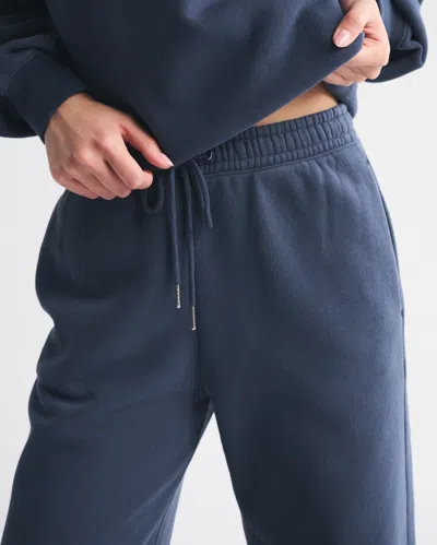 Abercrombie & Fitch High Rise Sunday Wide Leg Sweatpant In Brown