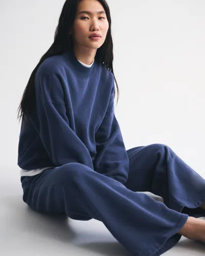 Abercrombie & Fitch High Rise Sunday Wide Leg Sweatpant In Brown