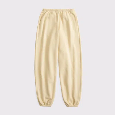 Abercrombie & Fitch High Rise Sunday Baggy Sweatpant In Yellow
