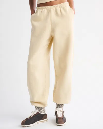 Abercrombie & Fitch High Rise Sunday Baggy Sweatpant In Yellow