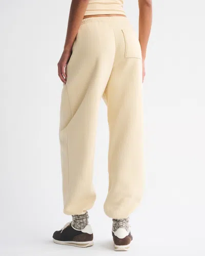 Abercrombie & Fitch High Rise Sunday Baggy Sweatpant In Yellow