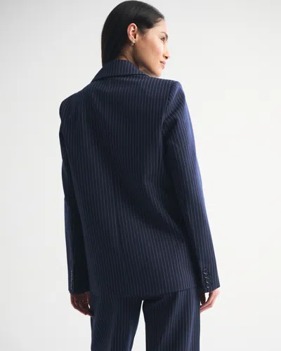 Abercrombie & Fitch Classic Suiting Blazer In Blue