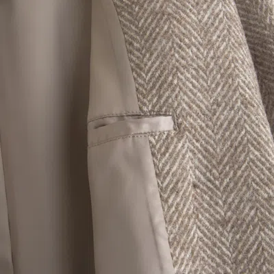 Abercrombie & Fitch A&f Carrie Wool-blend Trench Coat In Brown