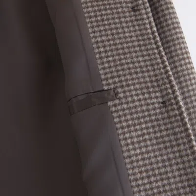 Abercrombie & Fitch Short Wool-blend Coat In Brown