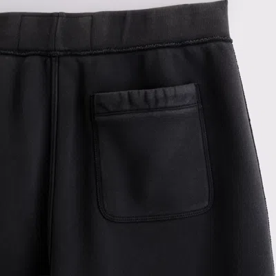 Abercrombie & Fitch Straight Open-hem Logo Sweatpant In Black