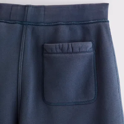 Abercrombie & Fitch Straight Open-hem Logo Sweatpant In Blue