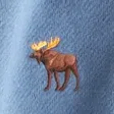 Abercrombie & Fitch Signature Icon Terry Cinched Sweatpant In Blue