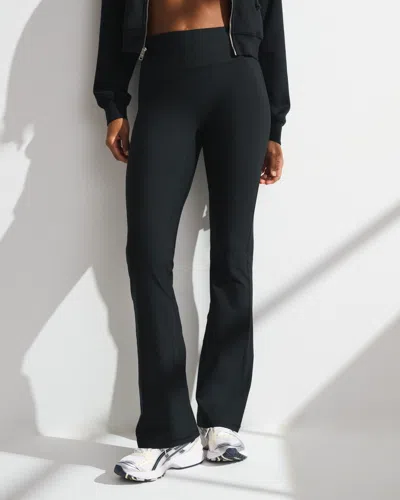 Abercrombie & Fitch Ypb Sculptlux Curve Love Flare Legging In Black