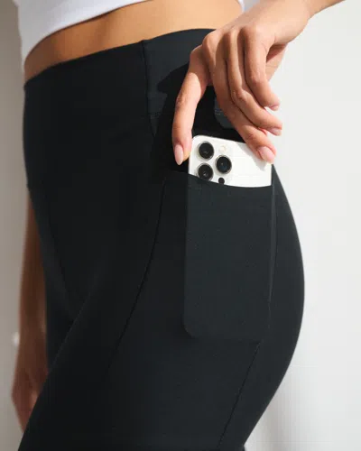 Abercrombie & Fitch Ypb Studioflex 7/8-length Pocket Legging In Black