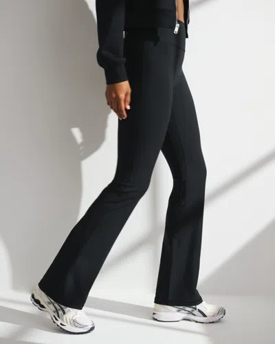 Abercrombie & Fitch Ypb Sculptlux Curve Love Flare Legging In Black