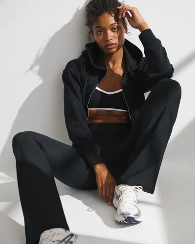 Abercrombie & Fitch Ypb Sculptlux Curve Love Flare Legging In Black