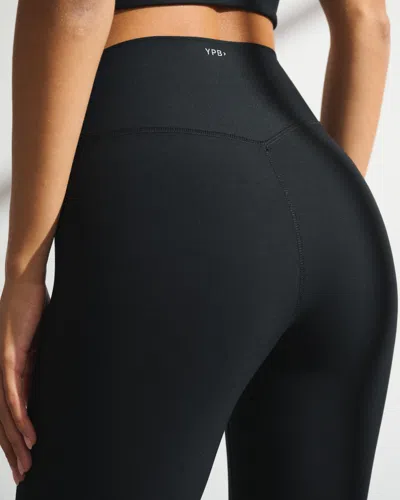 Abercrombie & Fitch Ypb Sculptlux Curve Love Flare Legging In Black