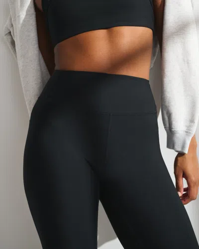 Abercrombie & Fitch Ypb Sculptlux Curve Love 7/8-length Pocket Legging In Black