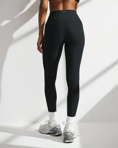 Abercrombie & Fitch Ypb Sculptlux Curve Love 7/8-length Pocket Legging In Black