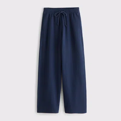 Abercrombie & Fitch Ypb On The Go Wide Leg Pant In Blue