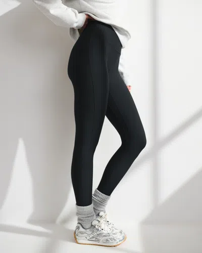 Abercrombie & Fitch Ypb Sculptlux 7/8-length Legging In Black