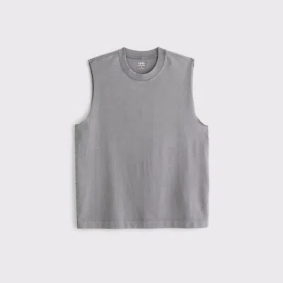 Abercrombie & Fitch Ypb Performance Cotton-blend Muscle Tank In Gray