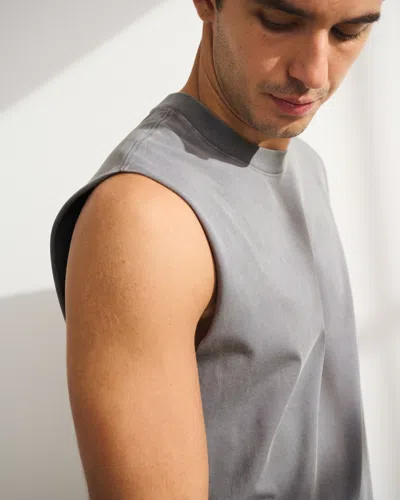 Abercrombie & Fitch Ypb Performance Cotton-blend Muscle Tank In Gray