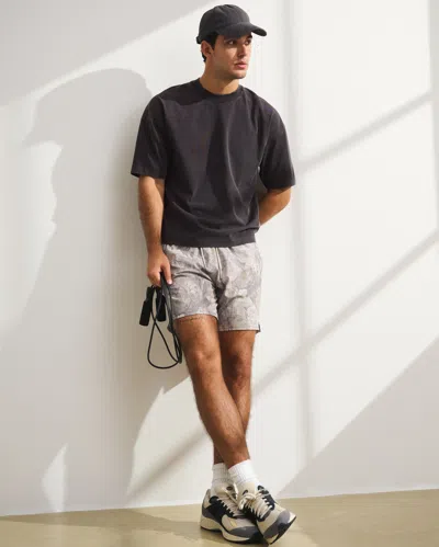 Abercrombie & Fitch Ypb Performance Cotton-blend Pump Cover Tee In Black